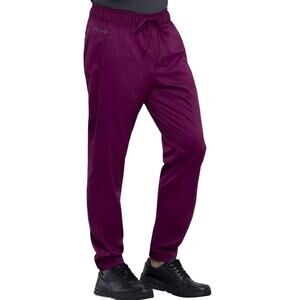 NEW Cherokee Men Scrub Pants Short Joggers Zip Cargo Pocket Size Large Short -